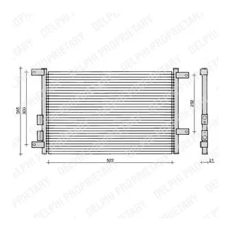 Condenseur, climatisation DELPHI TSP0225108