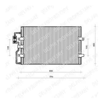 Condenseur, climatisation DELPHI TSP0225110