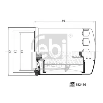 Filtre à huile FEBI BILSTEIN 182486