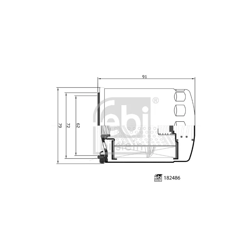 Filtre à huile FEBI BILSTEIN 182486