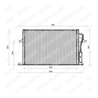 Condenseur, climatisation DELPHI TSP0225112