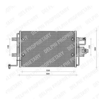 Condenseur, climatisation DELPHI TSP0225113