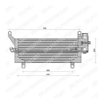 Condenseur, climatisation DELPHI TSP0225114