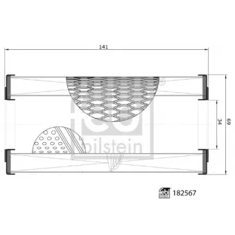 Filtre à huile FEBI BILSTEIN 182567