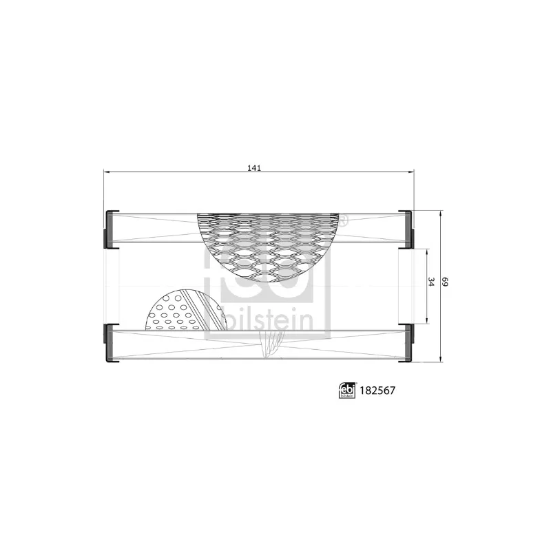 Filtre à huile FEBI BILSTEIN 182567