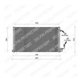 Condenseur, climatisation DELPHI TSP0225119