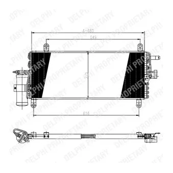 Condenseur, climatisation DELPHI TSP0225147