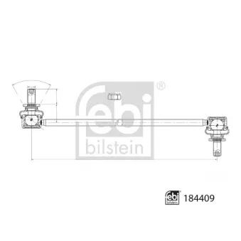 Entretoise/tige, stabilisateur FEBI BILSTEIN 184409