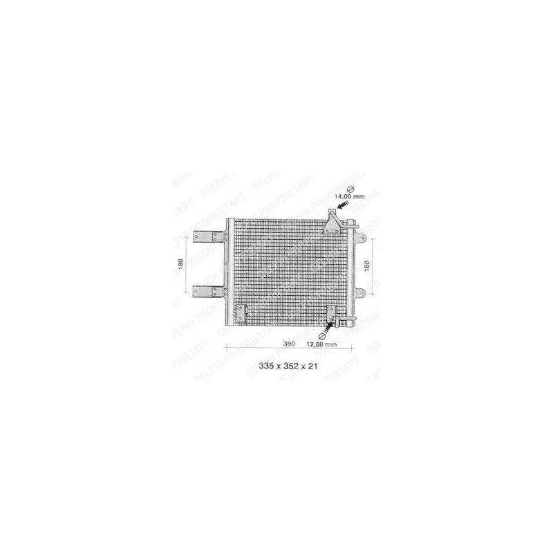 Condenseur, climatisation DELPHI TSP0225373