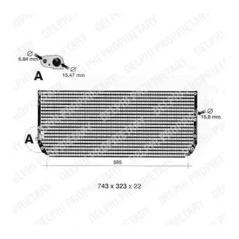 Condenseur, climatisation DELPHI TSP0225385