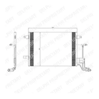 Condenseur, climatisation DELPHI TSP0225455