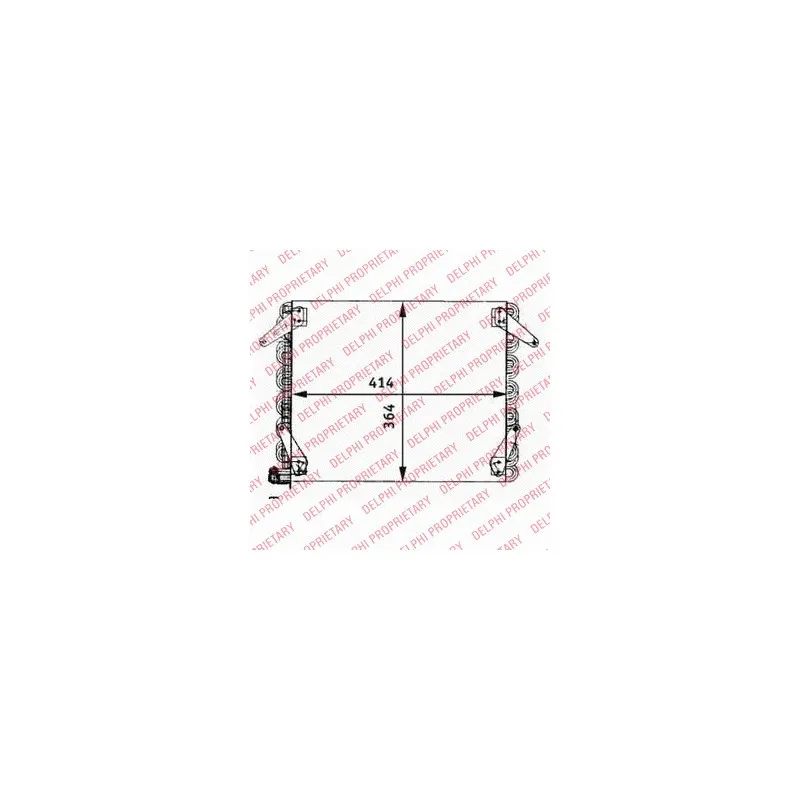 Condenseur, climatisation DELPHI TSP0225636