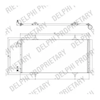 Condenseur, climatisation DELPHI TSP0225637