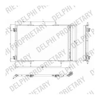 Condenseur, climatisation DELPHI TSP0225642