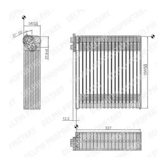 Evaporateur climatisation DELPHI TSP0525153