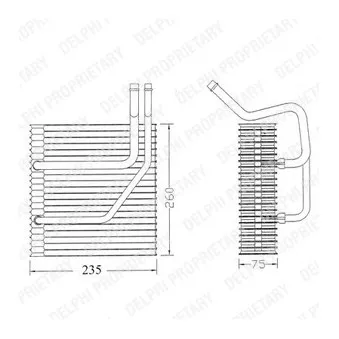 Evaporateur climatisation DELPHI TSP0525161