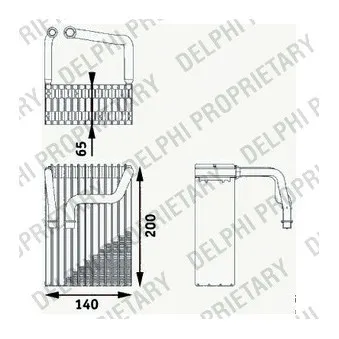 Evaporateur climatisation DELPHI TSP0525189