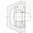 Embout de cardan avant (kit de réparation) LÖBRO 303273 - Visuel 2