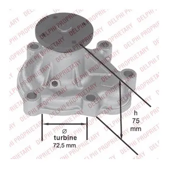 Pompe à eau DELPHI WP1872