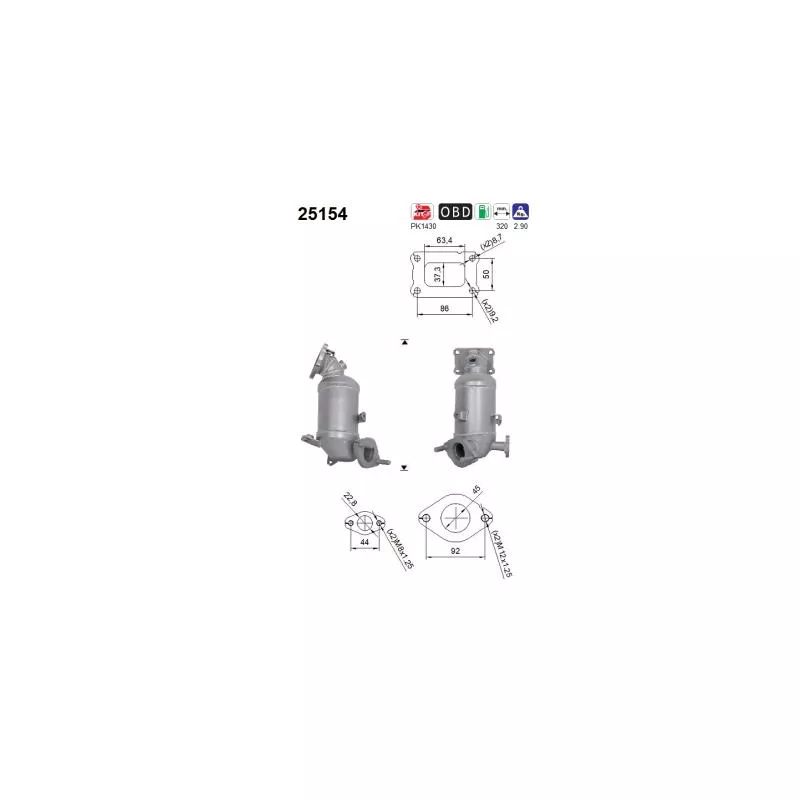 Catalyseur AS 25154