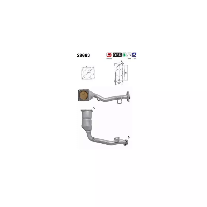 Catalyseur AS 28663