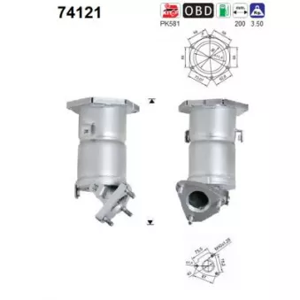 Catalyseur AS 74121