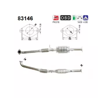 Catalyseur AS 83146