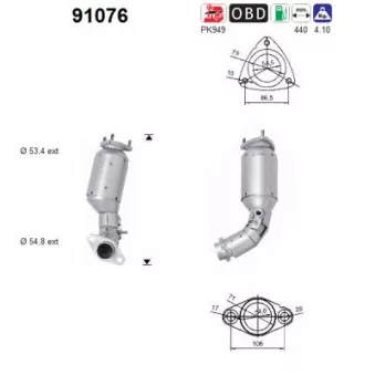 Catalyseur AS 91076