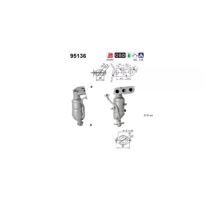 Catalyseur AS 95136