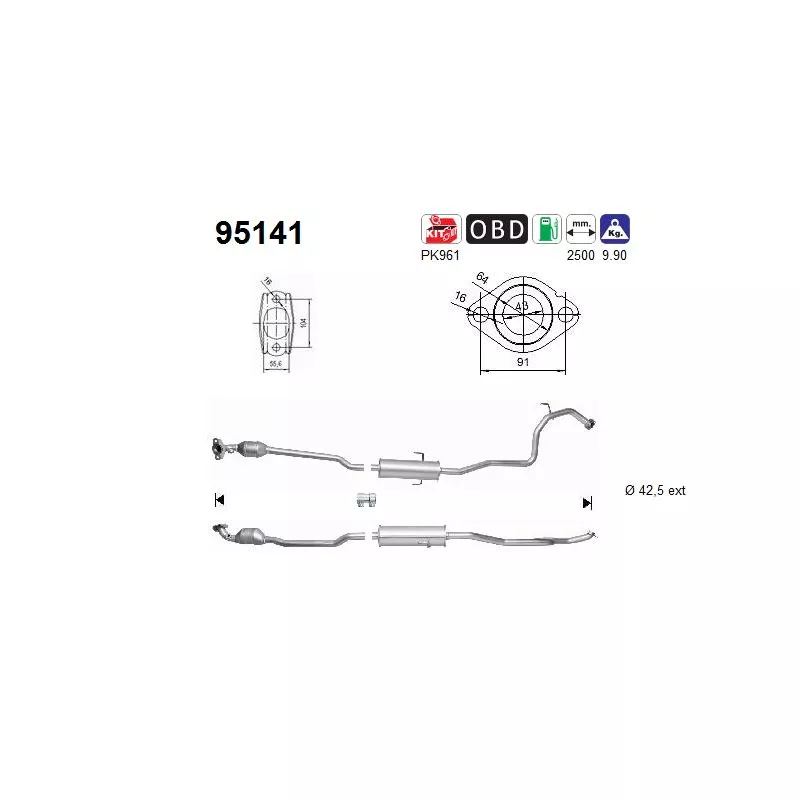 Catalyseur AS 95141