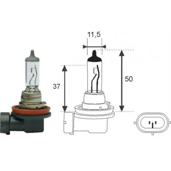 Ampoule, projecteur longue portée MAGNETI MARELLI 002547100000