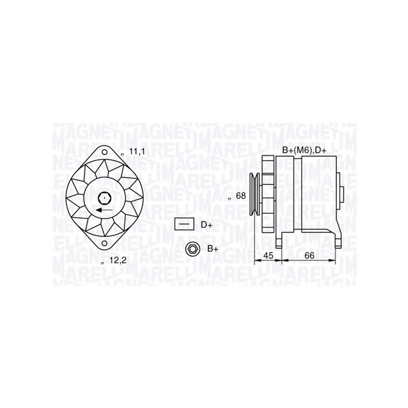 Alternateur MAGNETI MARELLI 063321112010