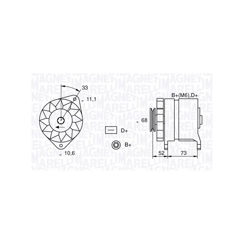 Alternateur MAGNETI MARELLI 063321154010