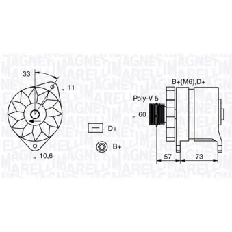 Alternateur MAGNETI MARELLI