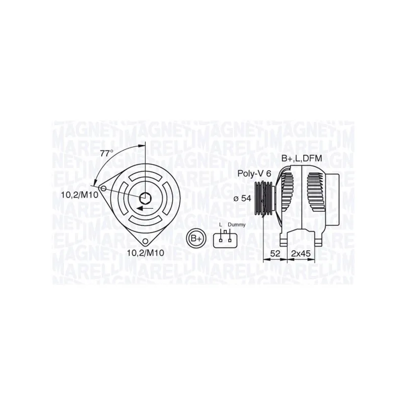 Alternateur MAGNETI MARELLI 063321734010