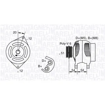 Alternateur MAGNETI MARELLI