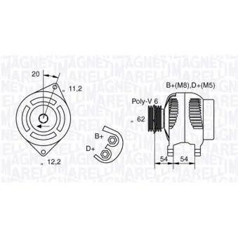 Alternateur MAGNETI MARELLI 063321858010