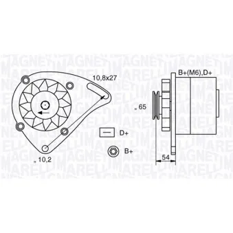 Alternateur MAGNETI MARELLI 063341454010