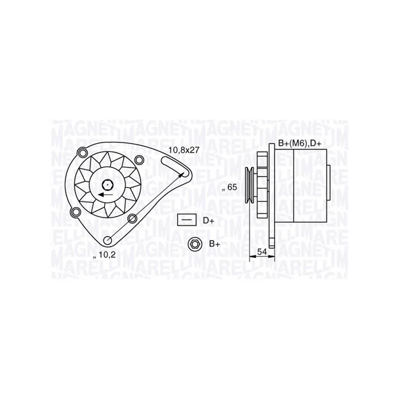 Alternateur MAGNETI MARELLI 063341454010