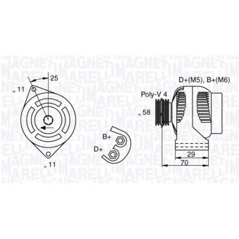 Alternateur MAGNETI MARELLI 063341702010