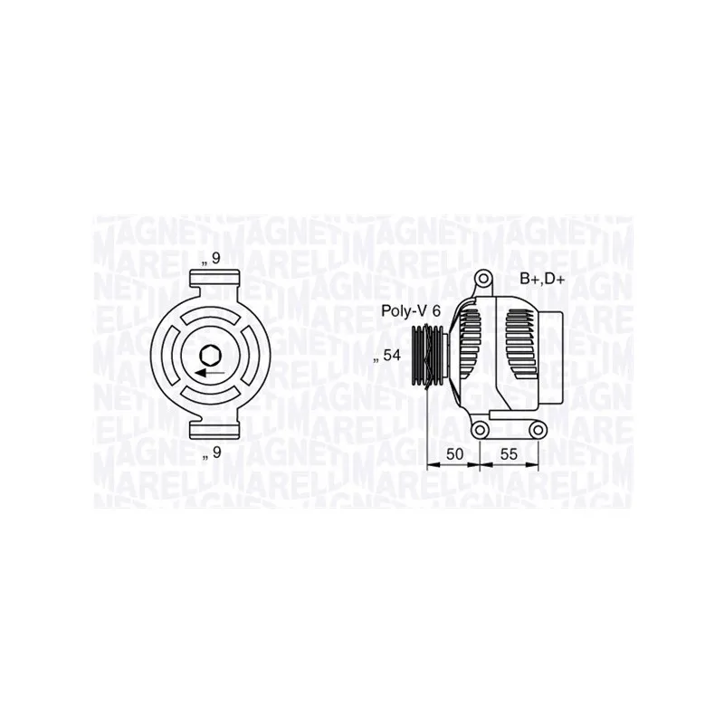 Alternateur MAGNETI MARELLI 063358061010