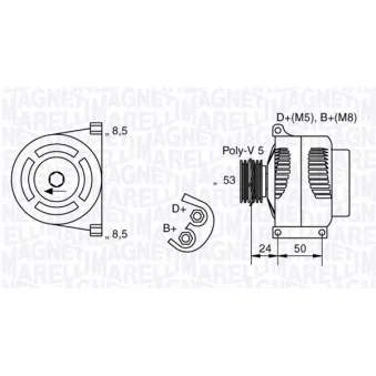 Alternateur MAGNETI MARELLI 063377006010