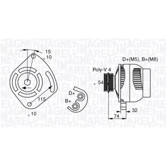 Alternateur MAGNETI MARELLI