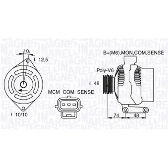 Alternateur MAGNETI MARELLI 063377411010