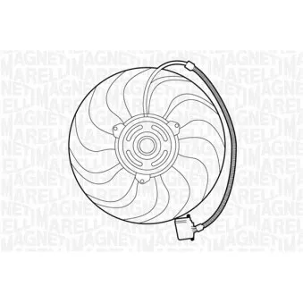 Ventilateur, refroidissement du moteur MAGNETI MARELLI 069422270010