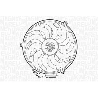 Ventilateur, refroidissement du moteur MAGNETI MARELLI 069422275010