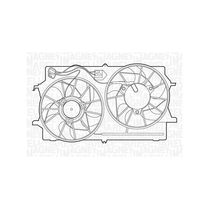 Ventilateur, refroidissement du moteur MAGNETI MARELLI 069422307010