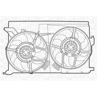 Ventilateur, refroidissement du moteur MAGNETI MARELLI 069422342010