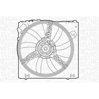 Ventilateur, refroidissement du moteur MAGNETI MARELLI 069422344010