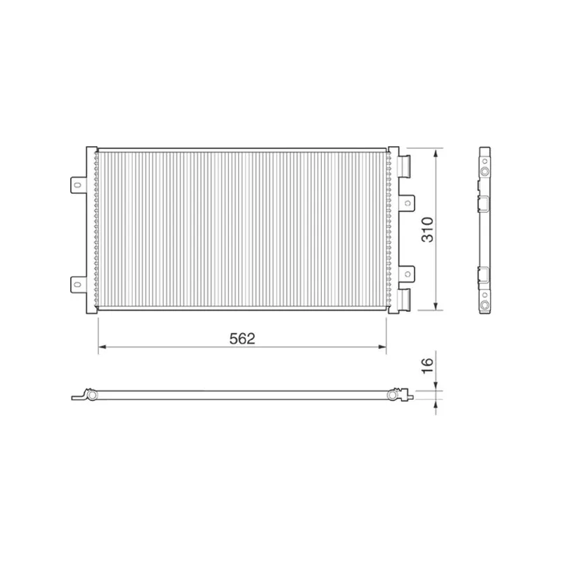 Condenseur, climatisation MAGNETI MARELLI 350203147000